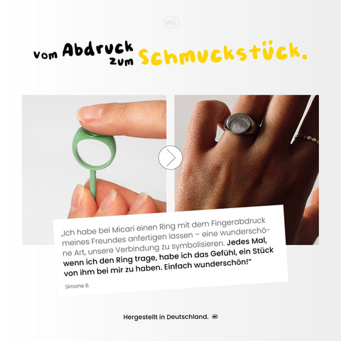 Band Ring Breit Abdruck-Set